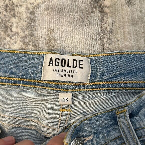 AGOLDE Distressed Light Wash Jean - Picture 2 of 5